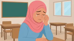 Ilustrasi - Ketika kata-kata resmi berkata tak ada luka, tapi surat terakhir menyimpan tangis yang tak terbaca. (Sumber : AI/ChatGPT).