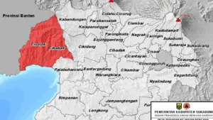Rilis poto dua Kecamatan di Kabupaten Sukabumi berstatus tanggap darurat. (Sumber: BPBD Sukabumi)