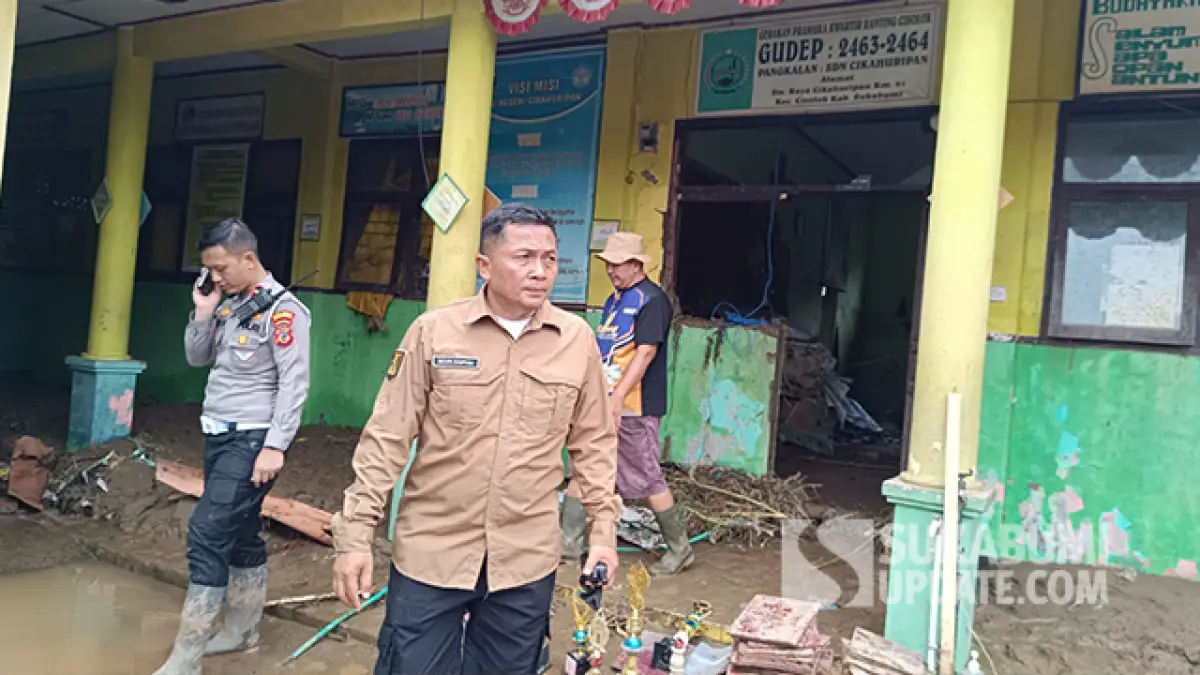 Ruang Belajar SDN Cikahuripan Rusak, Disdik Sukabumi: Belajar Daring Sementara