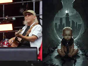 Dirilis pada tahun 1991, lagu "Cikal" berfokus pada Kerbau, Ular, dan Bayi, adalah sebuah karya yang sangat kontekstual dengan kondisi sosial-politik Indonesia di akhir era Orde Baru.(Foto:Facebook Iwan Fals/Ilustrasi Canva)