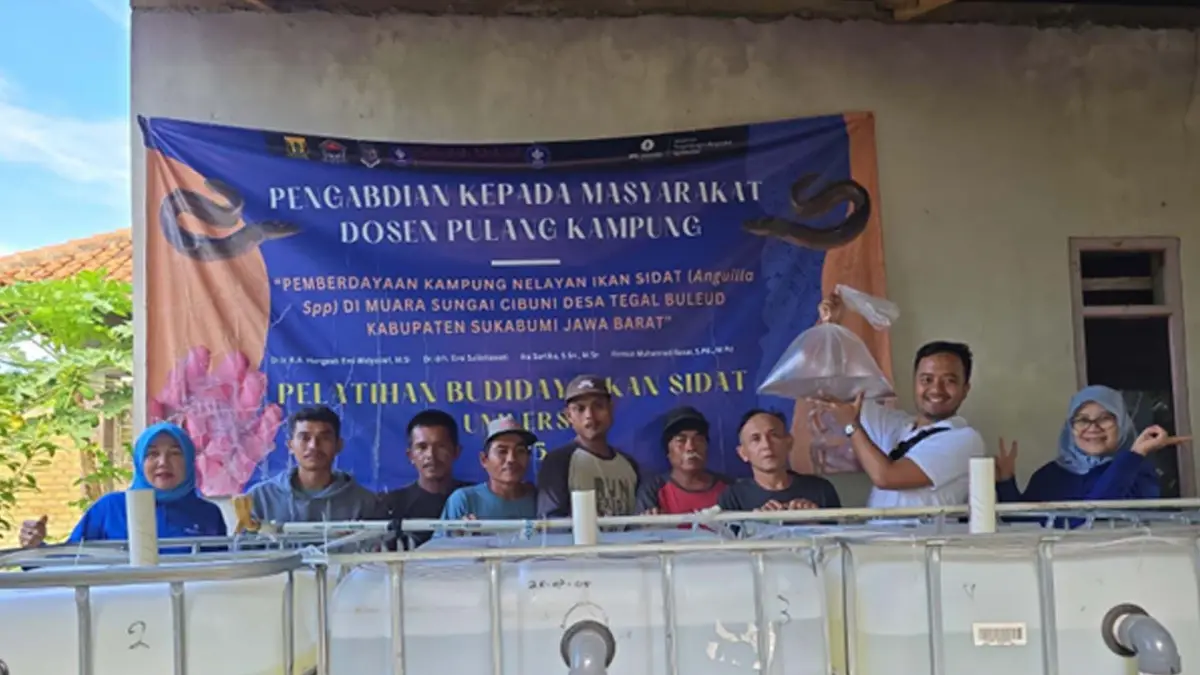 Tim Dosen IPB Kembangkan Inovasi Sistem RAS untuk Budidaya Ikan Sidat di Tegalbuleud Sukabumi