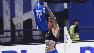 Selebrasi Ciro Alves ketika mencetak ke gol saat dirinya masih membela Persib Bandung (Sumber: Instagram/@cirooficial)