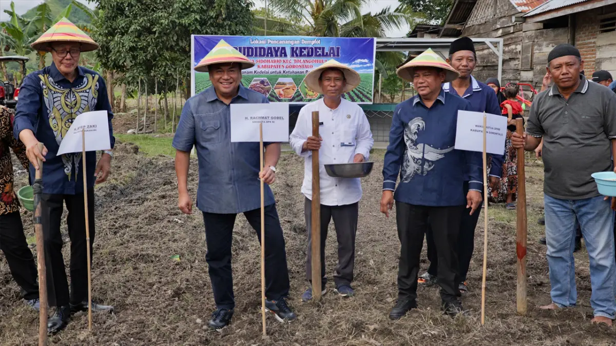 Gobel Kolaborasikan Gorontalo dan Sukabumi Bangun Pertanian Kedelai