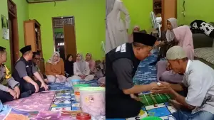 Wabup Andreas saat mengunjungi kediaman Siswi MTsN 3 Sukabumi di Cikembar. Sabtu (1/11/2025). (Sumber: Tangkapan layar di IG Andreas_official18)