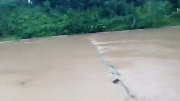 Lahan pertanian di Desa Sukasirna Cibadak Kabupaten Sukabumi terdampak banjir (Sumber: dok p2bk)