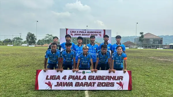 Skuad Perssi Kota Sukabumi di Liga 4 Seri 2 Piala Gubernur Jawa Barat 2025. (Sumber : Dok Perssi Kota Sukabumi).