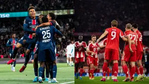 Paris Saint Germain menghadapi Bayern Munchen akan berhadapan di pekan keempat Liga Champions Rabu dinihari WIB (Sumber: Instagram/@psg & @fcbayern)