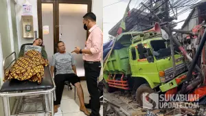 Pasutri pedagang Mie Ayam korban kecelakaan truk muatan tanah di Cibadak Sukabumi saat ini dirawat di RS DKH. (Sumber : Istimewa/SU Ibnu)