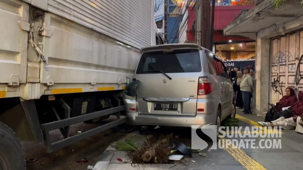 Detik-detik Rombongan Guru MI Selamat dari Kecelakaan Truk di Jalan Ahmad Yani Sukabumi