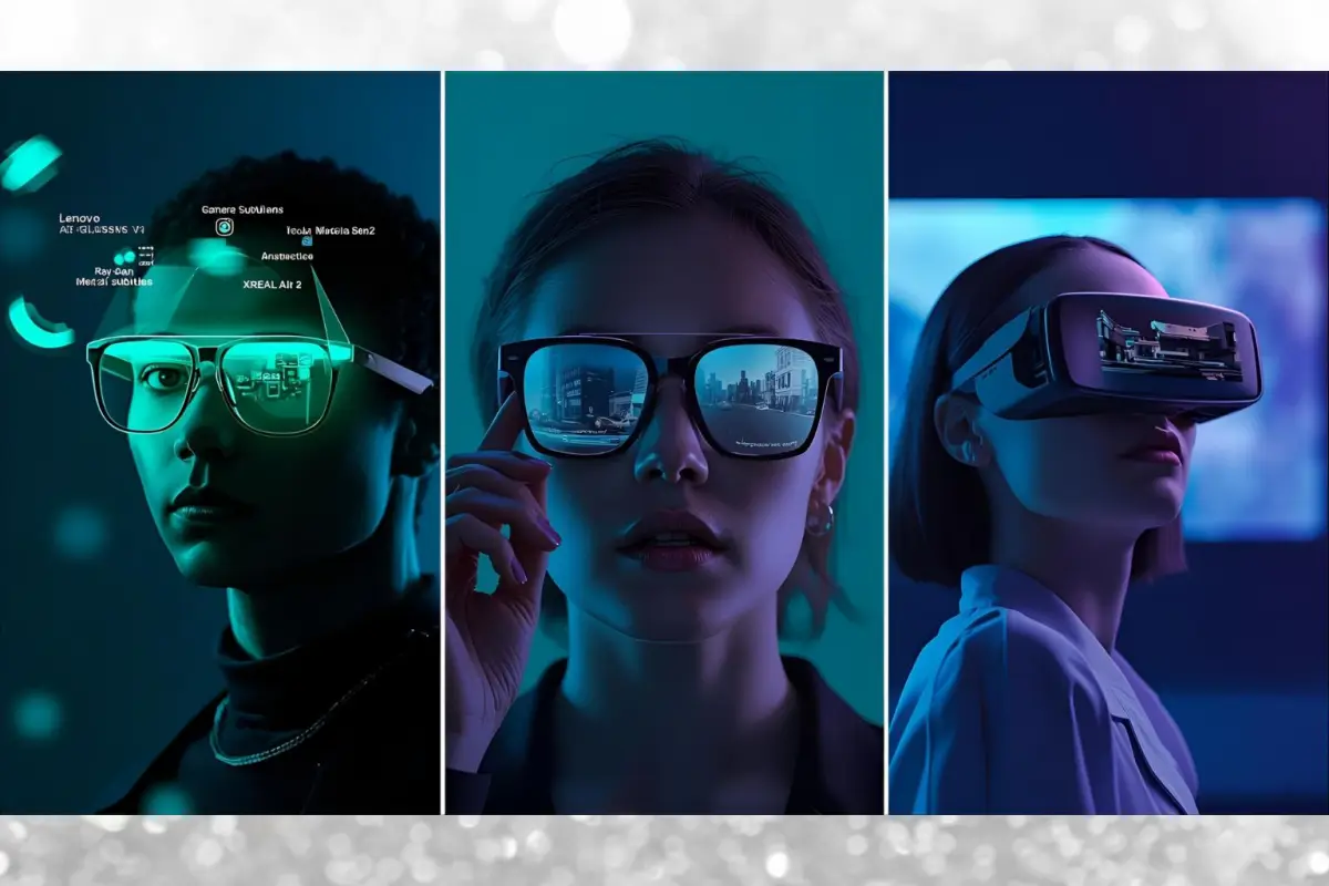 Lenovo vs Meta vs XREAL. AR wearable tercanggih berebut wajah Anda. Produktif, stylish, atau imersif? Tentukan pilihan elegansi Anda.