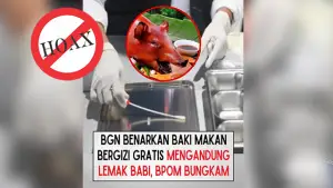 Cek Fakta: BGN Tidak Pernah Benarkan Baki MBG Mengandung Lemak Babi (Sumber : Instagram).