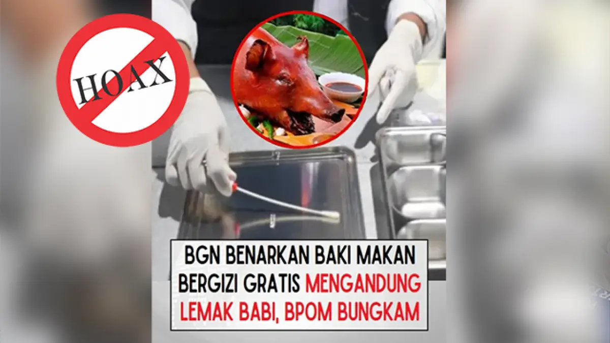 Hoaks! BGN Benarkan Baki MBG Mengandung Lemak Babi, Itu Salah!
