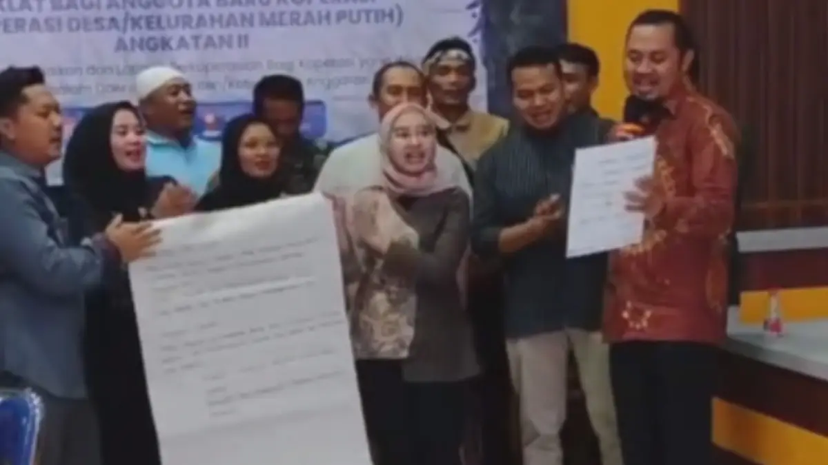 Peserta diklat angkatan VII Koperasi Merah Putih di DKUKM Kabupaten Sukabumi