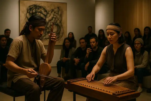 Tarawangsa lebih dari sekadar pertunjukan musik tradisional, sebuah ritual sakral yang setiap lagunya merupakan untaian doa yang dimainkan dalam irama (Ilustrasi:Sora)