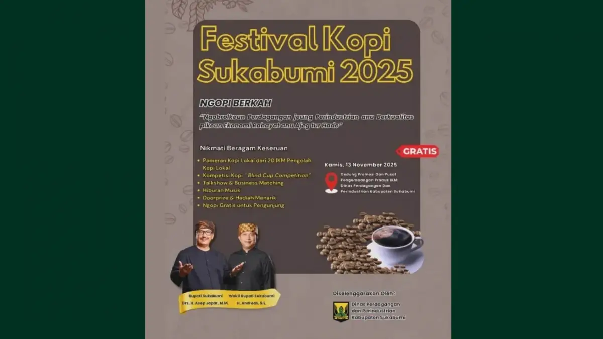 Poster Festival Kopi Sukabumi.