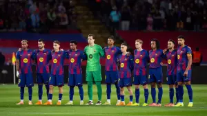 Para pemain Barcelona melakukan doa bersama jelang menghadap Elche pekan lalu (Sumber: web/fcbarcelona.com)