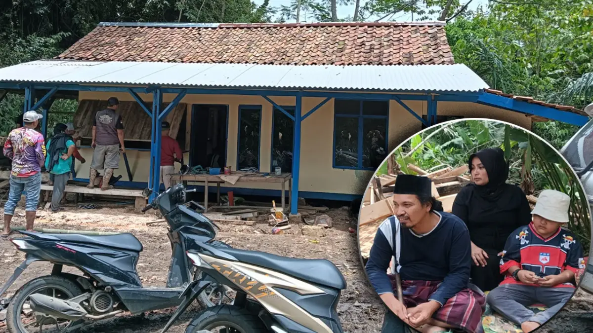 Kisah Haru Agus, Tunanetra di Sukabumi yang Kini Dapat Rumah Baru Berkat Gotong Royong