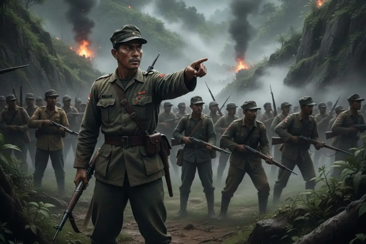 Liustrasi Letkol Eddy Sukardi  Bara Api di Bojongkokosan