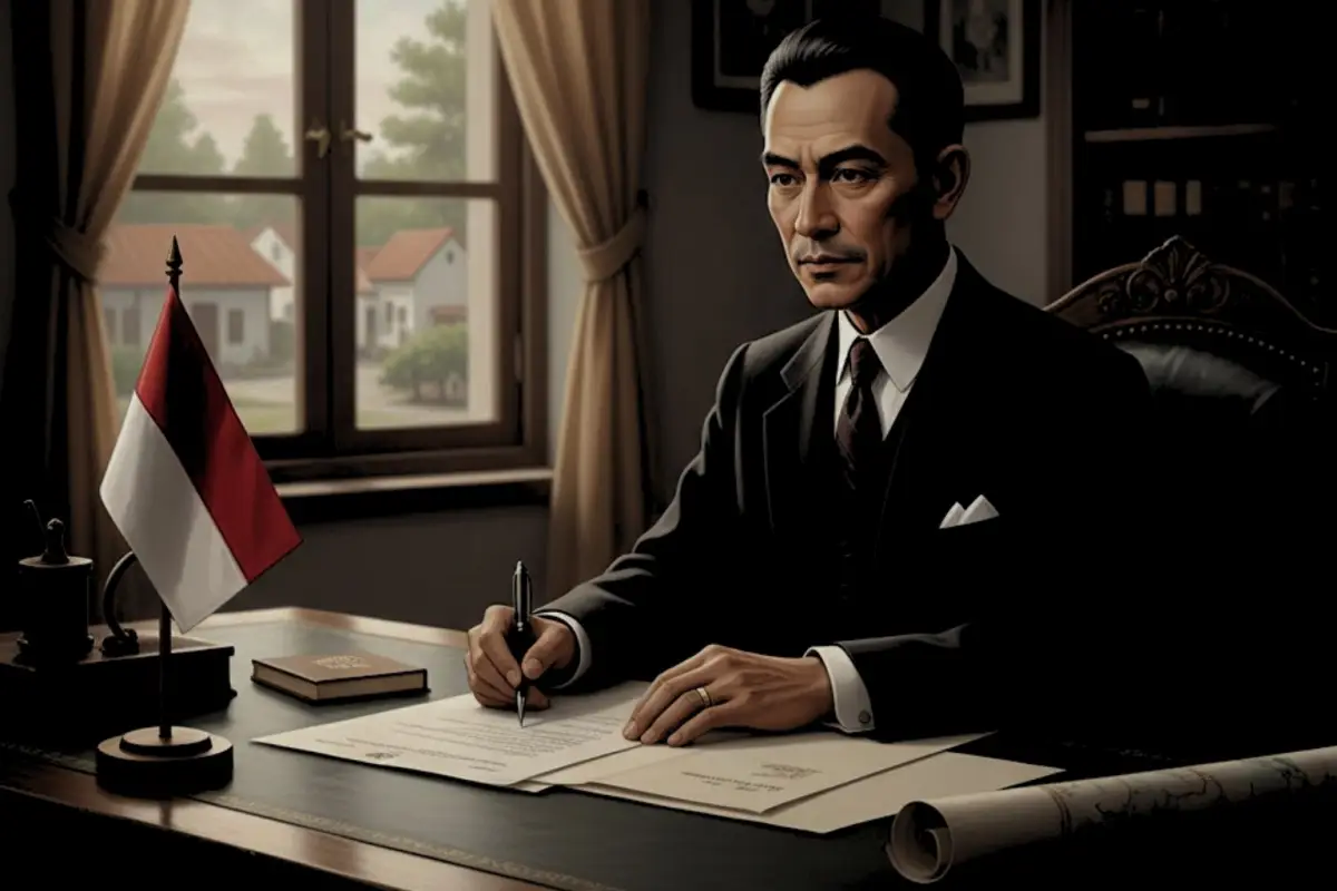 Ilustrasi Raden Tjetje Koesoemadiningrat Mengukir Negara di Tengah Badai