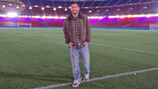 Lionel Messi mengunjungi Stadion Barcelona, Cam Nou, jelang pertandingan FIFA Matchday. (Sumber: Instagram/@leomessi)
