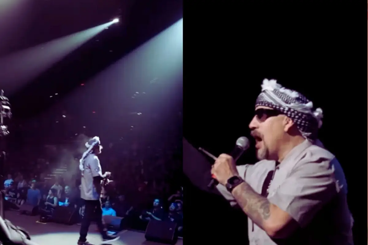Love seeing B-Real from Cypress Hill Rocking the Palestinian Keffiyeh