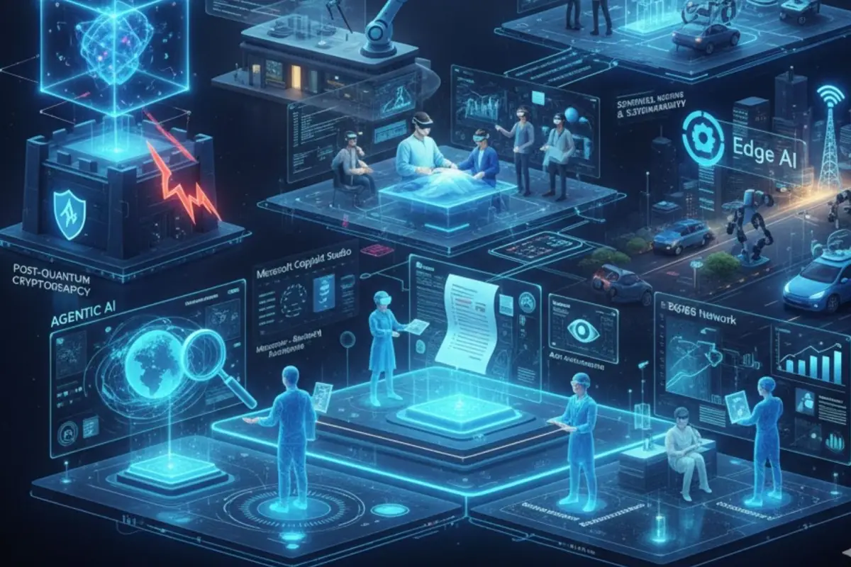 Revolusi Agentic AI, Komputasi Kuantum, Edge AI, dan Komputasi Spasial. Pelajari dampak AI yang mandiri, tantangan PQC, dan regulasi etika di dunia komputasi terbaru.