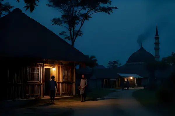 Ilustrasi - Penanda Waktu Malam dalam Budaya Sunda (Sumber : Canva)