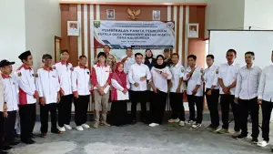 DPMD Sukabumi saat melaksanakan Pembekalan Panitia Pemilihan Kepala Desa Pengganti Antar Waktu Desa Kalibunder, pada Rabu (12/11/2025). (Sumber : Istimewa.).