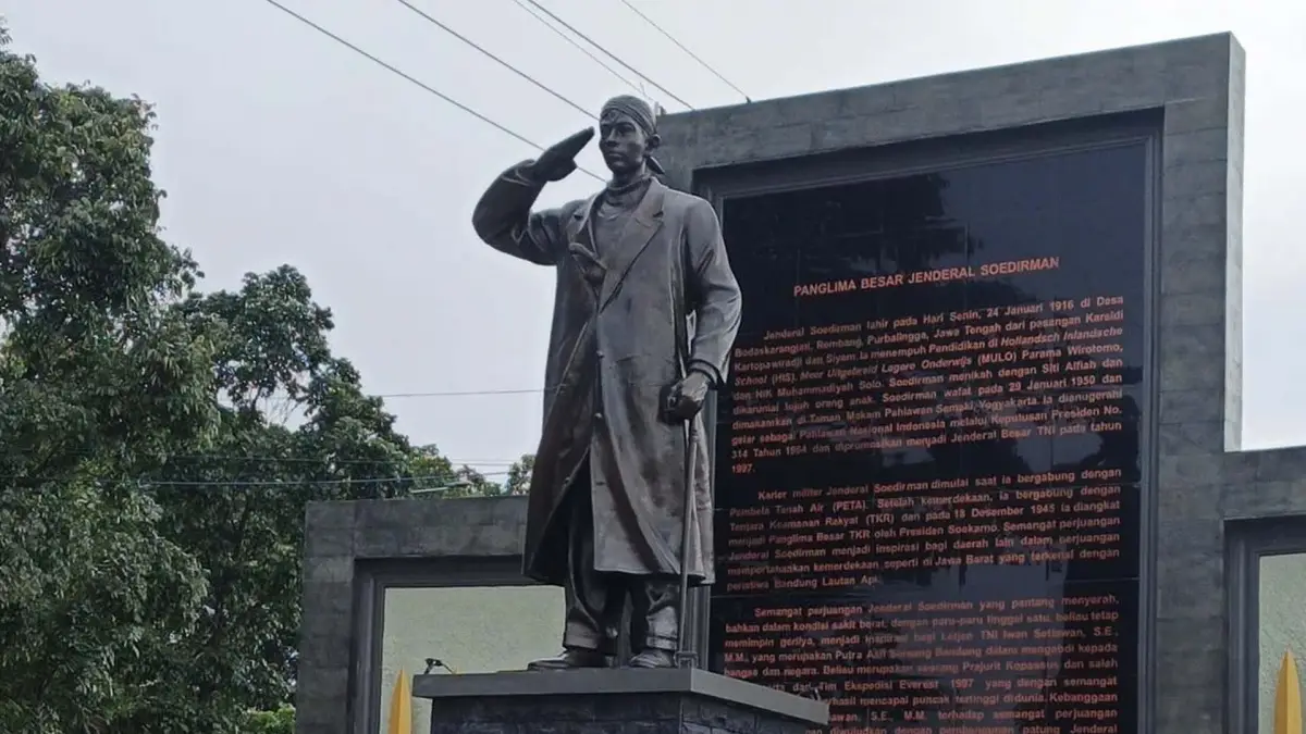 Patung Jenderal Soedirman Resmi Berdiri di Bandung, Wagub Jabar: Simbol Semangat Perjuangan