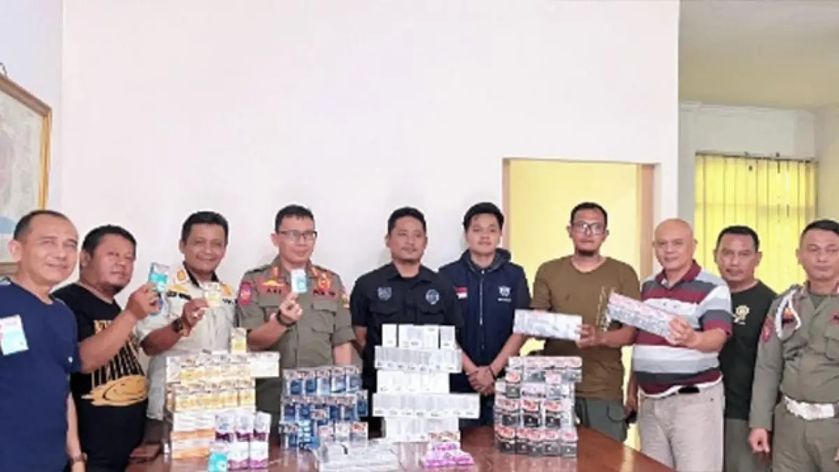 9.644 Batang Rokok Ilegal Disita, Operasi Gabungan Satpol PP Sukabumi dan Bea Cukai Bogor