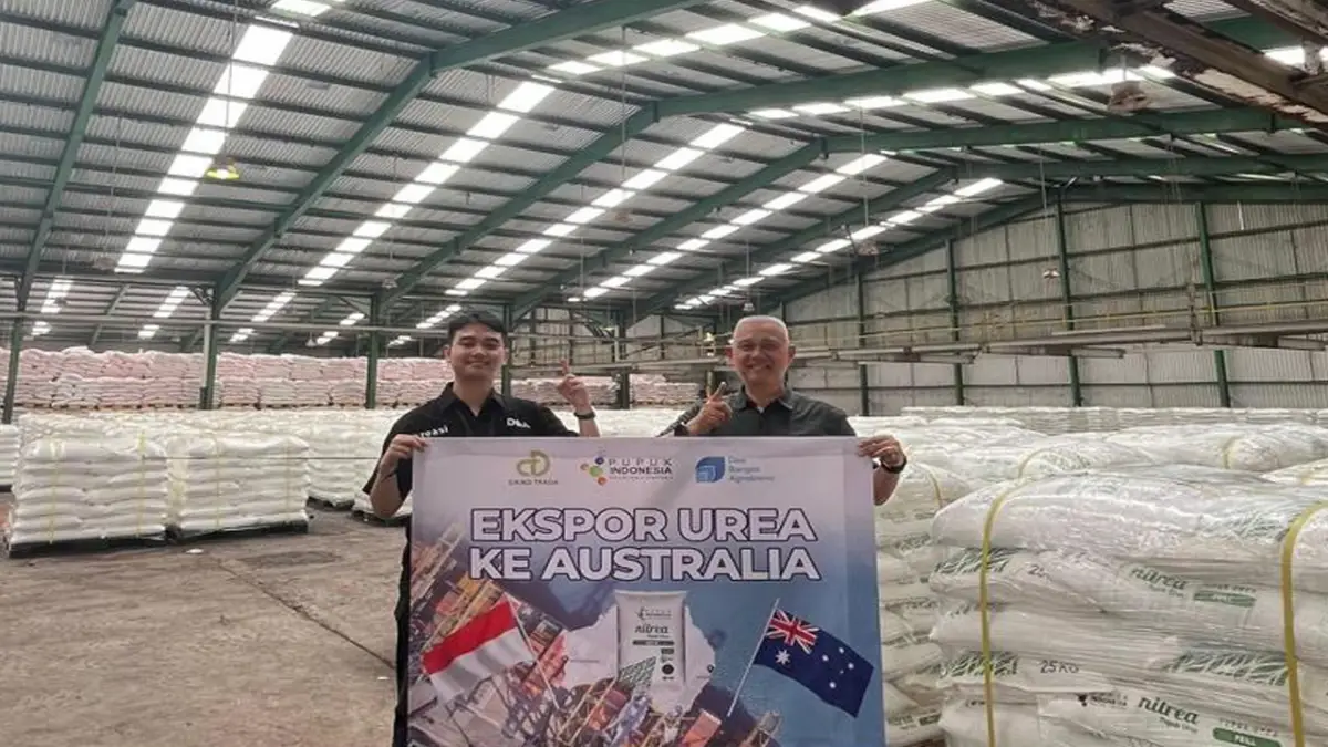 Doa Bangsa Agrobisnis Ekspor 90 Ton Pupuk Urea ke Australia