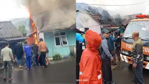 Potret rumah warga di Kampung Cipanas RT 17 RW 08, Desa Kabandungan, Kecamatan Kabandungan, Kabupaten Sukabumi, hangus terbakar. (Sumber : Istimewa.).