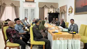 Rapat Koordinasi TP2GD Kabupaten Sukabumi yang digelar di Pendopo Sukabumi, Jumat (14/11/2025). (Sumber : SU/Turangga Anom).