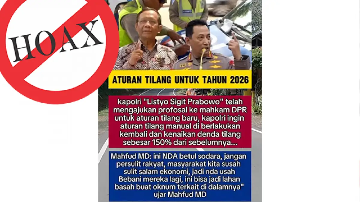 Viral Aturan Tilang 2026 Denda Manual Naik 150%, Benarkah? Ini Penjelasan Faktanya