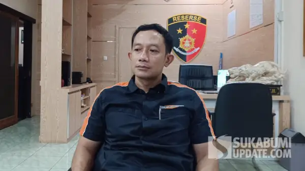 Kasat Reskrim Polres Sukabumi, IPTU Hartono Saat Diwawancarai. (Sumber: SU/Ilyas Supendi)