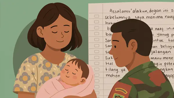 Ilustrasi - Bayi Perempuan Ditinggalkan di Poskamling Babakan, Warungkiara Sukabumi Dalam Kondisi Sehat dan Sudah Ada Calon Pengadopsi. (Sumber : AI/ChatGPT).