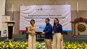 Pelatihan Kecerdasan Buatan untuk Komunitas dan Organisasi Masyarakat Sipil di di Holiday Inn & Suites Gajah Mada, Jakarta, 18-19 Oktober 2025. (Sumber : Istimewa.).