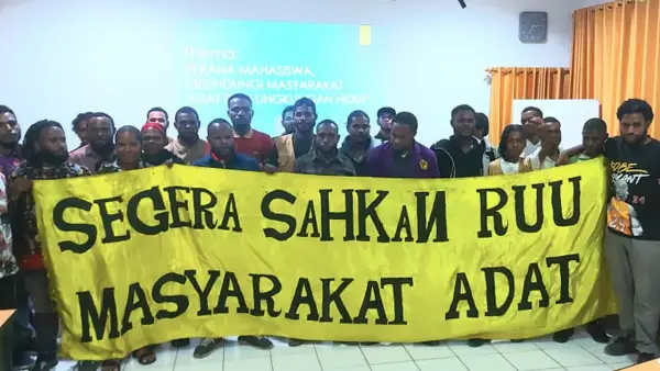 Desdakan pengesahan RUU Masyarakat Adat. (Sumber: Istimewa)