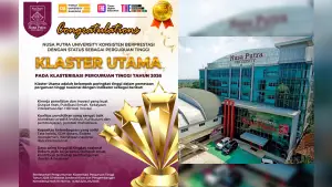 Nusa Putra University mempertahankan status sebagai Perguruan Tinggi Klaster Utama dalam Klasterisasi Perguruan Tinggi Tahun 2026 (Sumber : dok nusa putra)