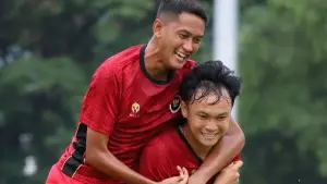 Selebrasi pemain Timnas Cerebral Palsy Indonesia saat mencetak gol ke gawang Thailand, sore tadi. (Sumber: Instagram/@ifcpf)