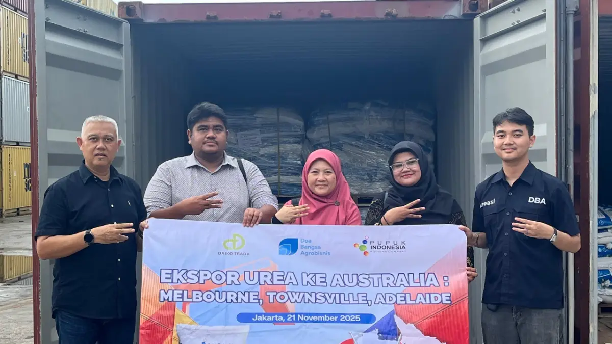 Doa Bangsa Agribisnis Kembali Ekspor Urea ke Tiga Kota Besar di Australia