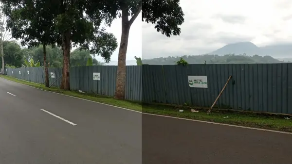 Lahan seluar 14 hektar di Desa Pamuruyan, Kecamatan Cibadak, Sukabumi yang diproyeksikan untuk pembangunan pabrik obat. (Sumber: Dok : Warga)