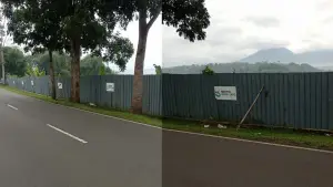 Lahan seluar 14 hektar di Desa Pamuruyan, Kecamatan Cibadak, Sukabumi yang diproyeksikan untuk pembangunan pabrik obat. (Sumber: Dok : Warga)