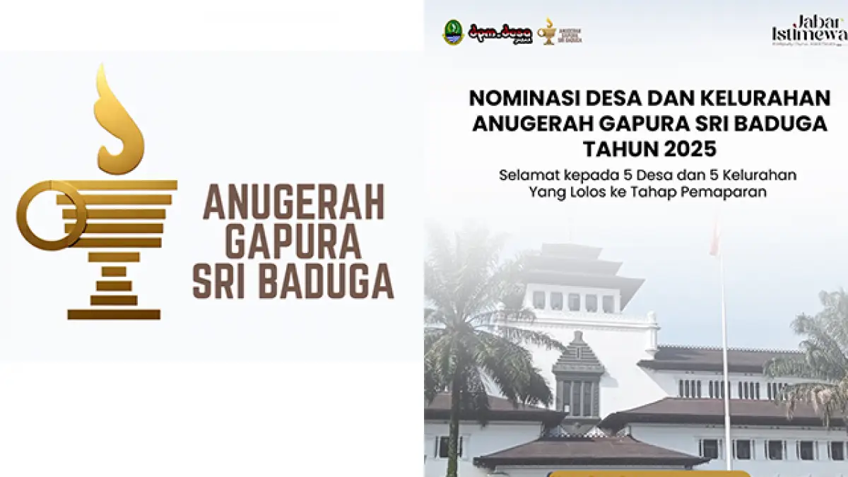 Anugerah Gapura Sri Baduga 2025 Jawa Barat, Tak Ada Sukabumi Dalam Nominasi
