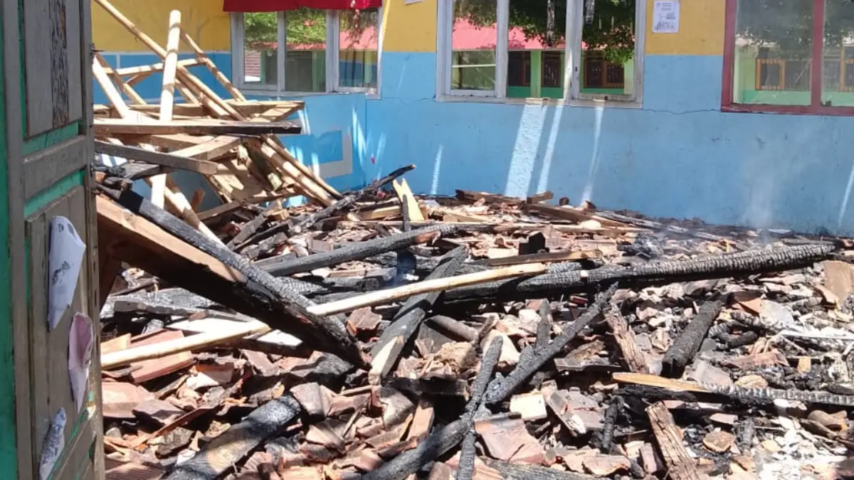 Api dari Ruang TU, Kerugian Akibat Kebakaran MTs Nurul Hasanah Sukabumi Lebih dari Rp800 Juta