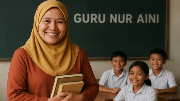 Ilustrasi Guru Nur Aini | Foto : ChatGPT
