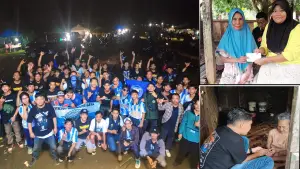 Viking Sukabumi Selatan saat anniversary ke-2 di Pantai Pandan, Kecamatan Ciracap | Foto : Dok. Viking