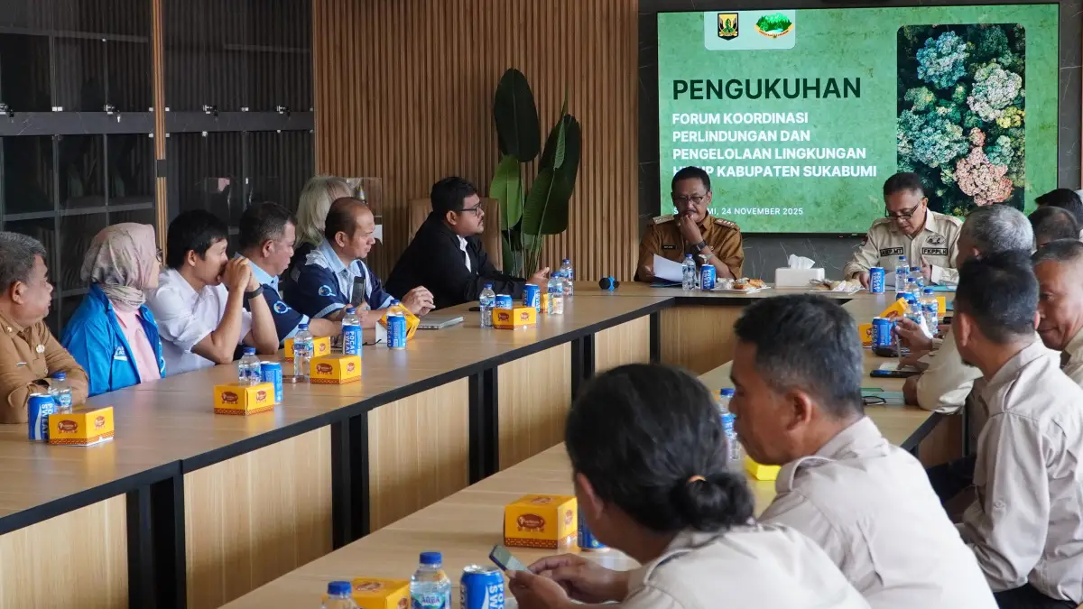Bupati Sukabumi memberikan dukungan penuh terhadap pengukuhan FKPPLH dan kerja sama PJLH.