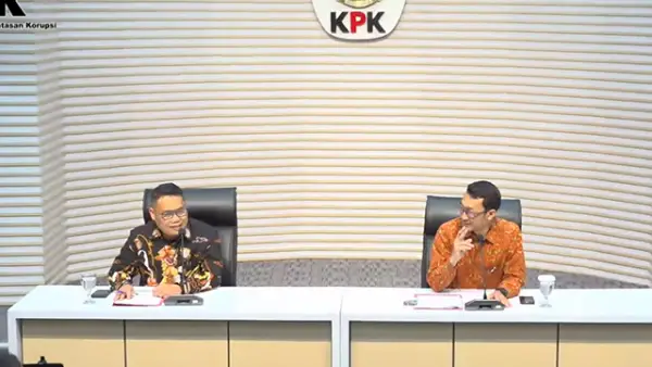 Konferensi Pers Penahanan Tersangka Terkait Dugaan Korupsi Proyek Fiktif di PT. PP (Persero). (Sumber : KPK).