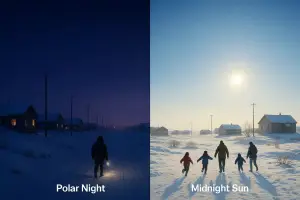 Fenomena Malam Kutub (Polar Night) Bisakah Orang Indonesia Bertahan di Utqiağvik (Gambar:Sora)
